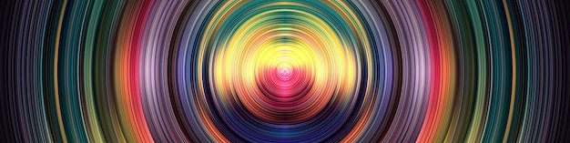 Abstract modern colorful Circle Art design with wave liquid shape