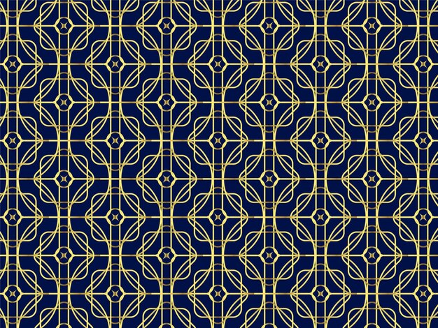 Abstract modern geometric shape gold pattern design