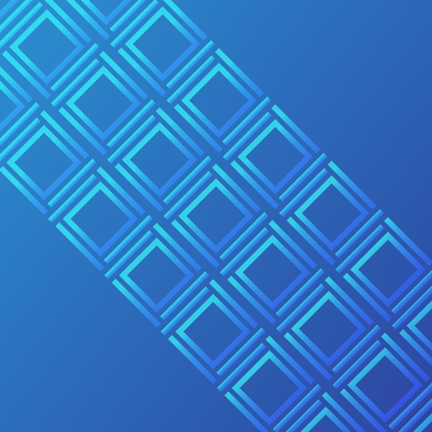 Abstract modern gradient blue colorful background Simple square element pattern gradient background