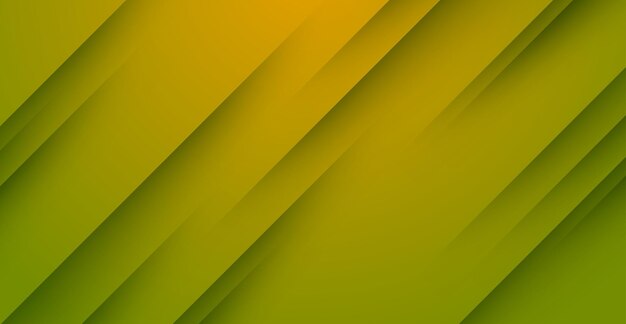 Abstract modern green yellow diagonal stripe with shadow and light background