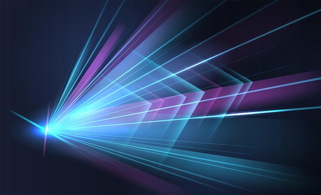 Abstract modern hight speed light arrow line technology effect. Modern abstract high speed motion