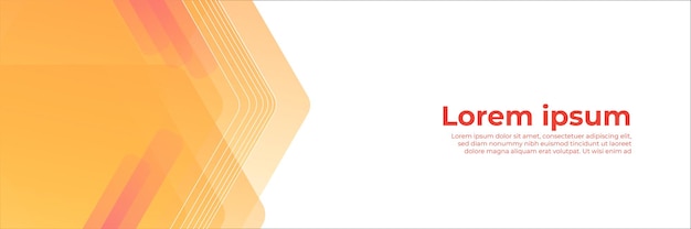 Abstract modern orange banner design web template set. Horizontal header web banner. Vector abstract graphic design banner pattern background template.