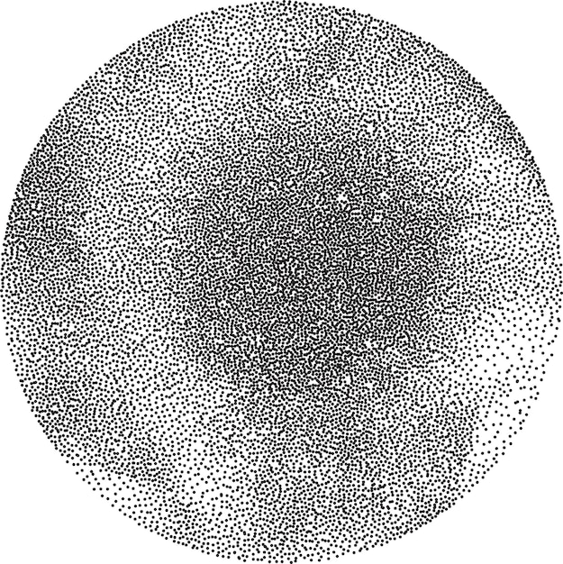 abstract monochromatic background of halftone dots. grunge texture.
