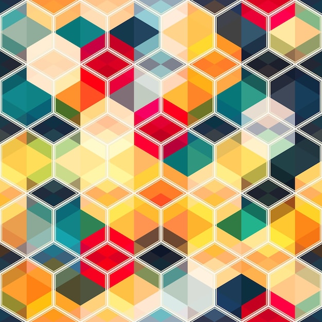 Abstract mosaic seamless pattern