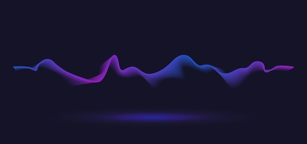 abstract motion wave line. gradient line background vector design.