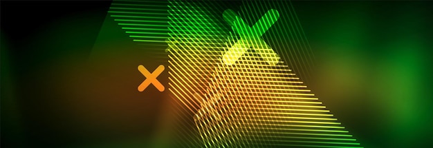 Abstract neon glowing light background Dark background with lights Abstract background with neon lights night view