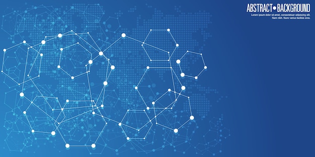 Abstract network connections background