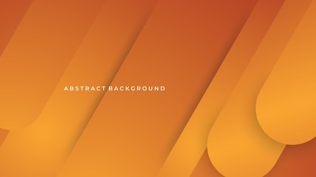 Abstract orange geometric shape colorful background design template