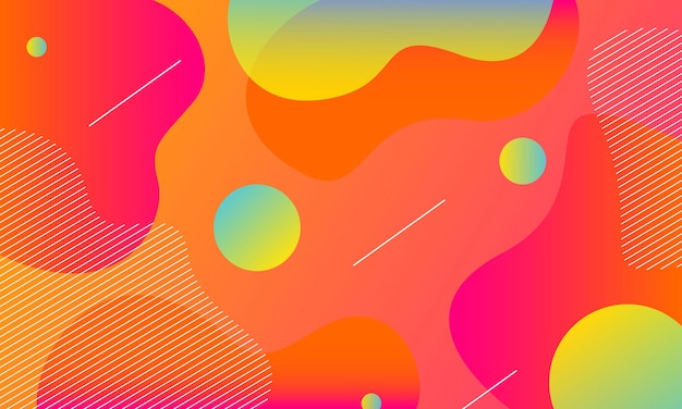 abstract orange pink wave background