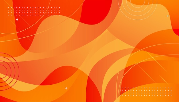 Abstract Orange Wave Background Pattern Graphic
