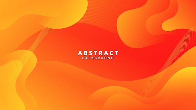 Abstract orange yellow Background with Wavy Shapes suitable for website flyers posters