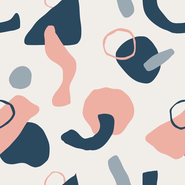 Abstract organic pattern geometric background design in Bauhaus style for web design business card invitation poster cover
