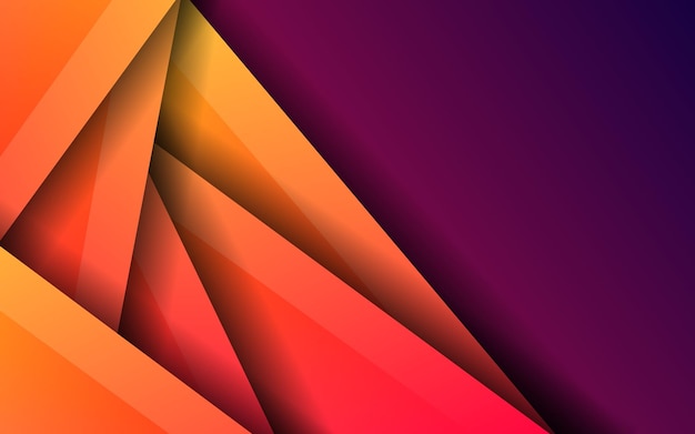 Abstract overlap layer gradient color background vector
