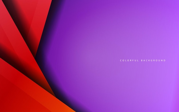 abstract overlap layer red color background vector