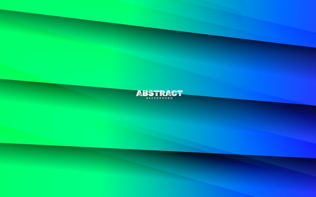 Abstract overlap papercut green and blue color background