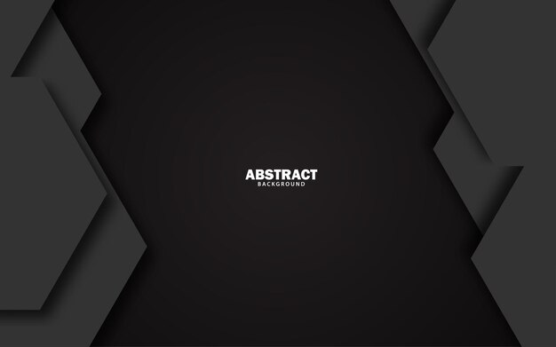 Abstract papercut dark black background banner