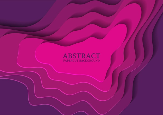 abstract papercut design background with overlap layer, 3d papercut background multicolors
