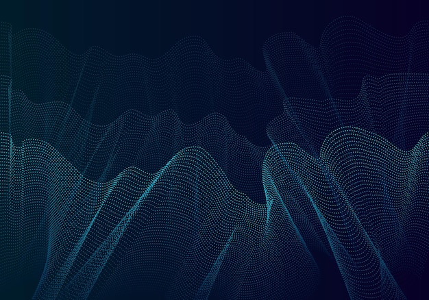 abstract particles overlap multiple layers of darktolight dots it is a point that is brought