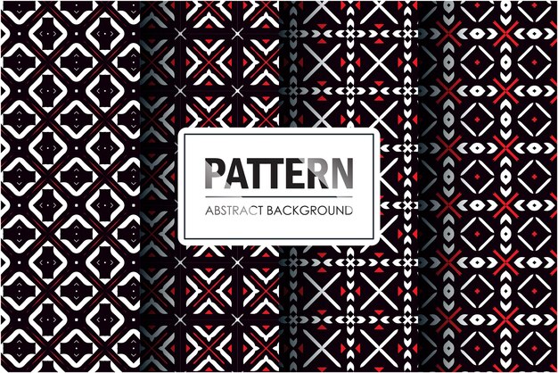Abstract pattern collection mosaic style