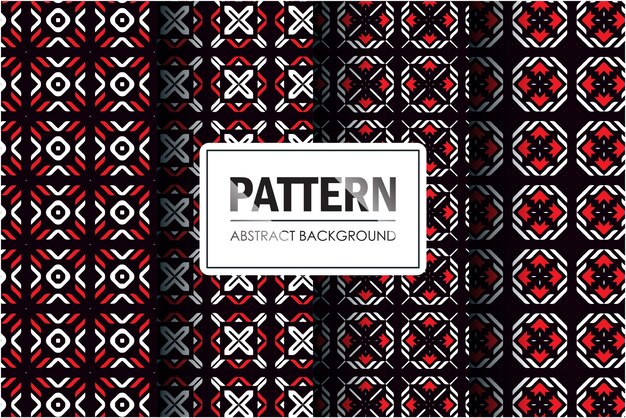 Abstract pattern collection mosaic style