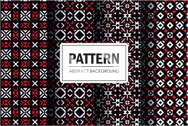 Abstract pattern collection mosaic style