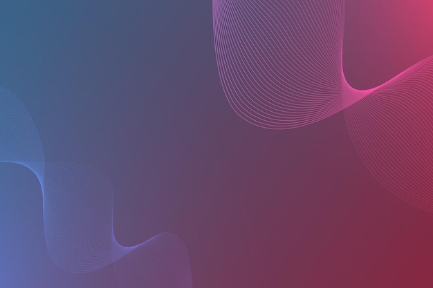 Abstract Pink and Blue Waves