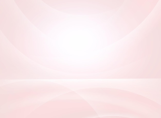 Abstract pink background with soft light and curved lines