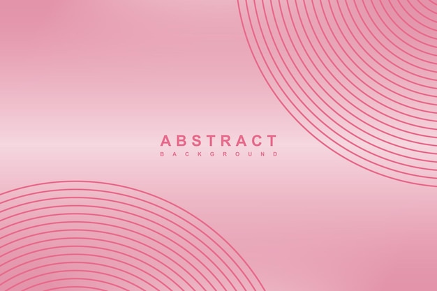 Abstract pink gradient circle lines background