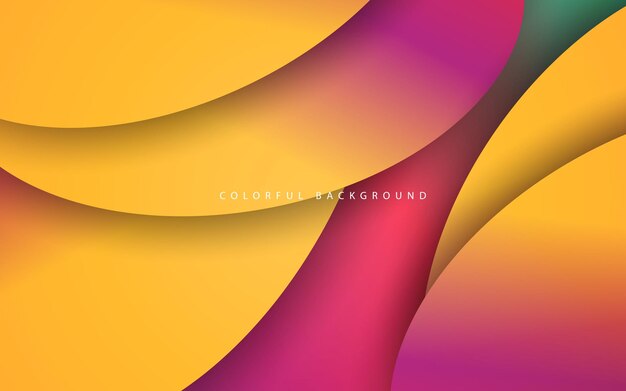 Abstract pink yellow overlap layer background