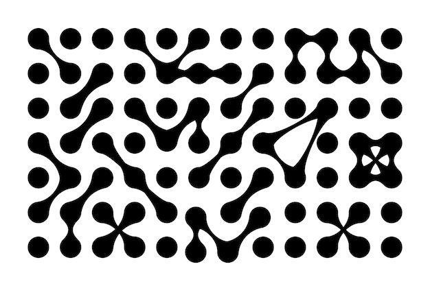 abstract point movement connected round blobs transition metaballs