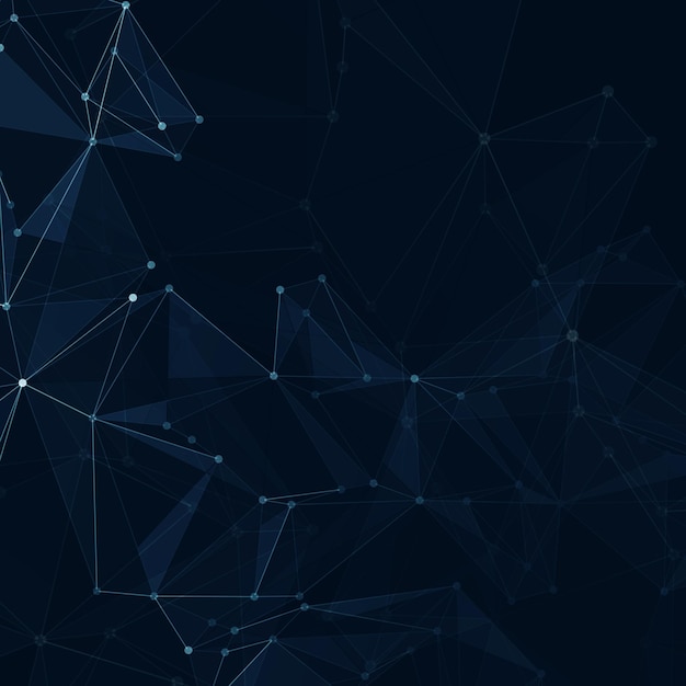 abstract polygonal space. background with connecting dots and lines. the concept illustration