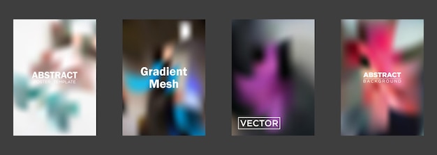 abstract poster templates gradient mesh background designs