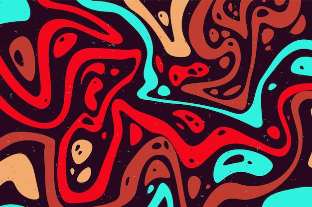 abstract psychedelic groovy background vector