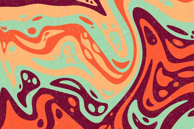 abstract psychedelic groovy background vector