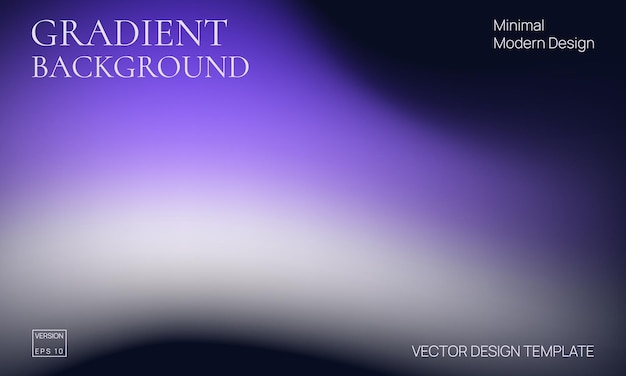 Abstract purple and gray gradient background with soft smooth light transition minimal modern vector design template for web presentation or digital artwork