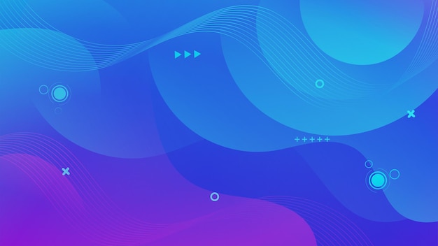 Abstract purple blue Background with Wavy Shapes suitable for website flyers posters