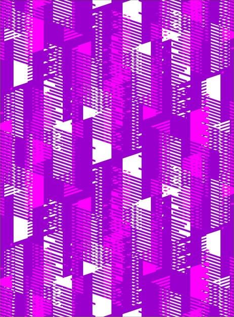 Abstract purple cityscape illustration with geometric architectural elements