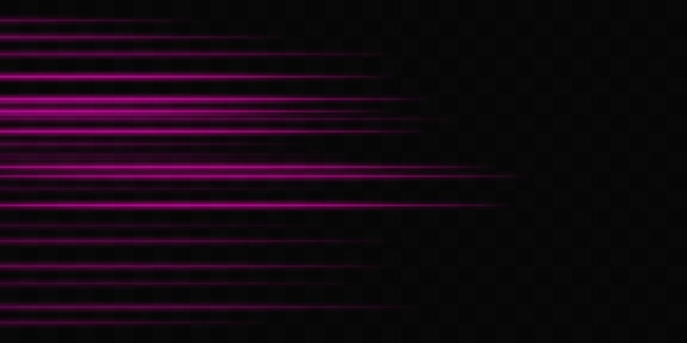 abstract purple laser beam lighting effect directional spotlight light streaks fading into darkness on a black background creating a dynamic and abstract effect