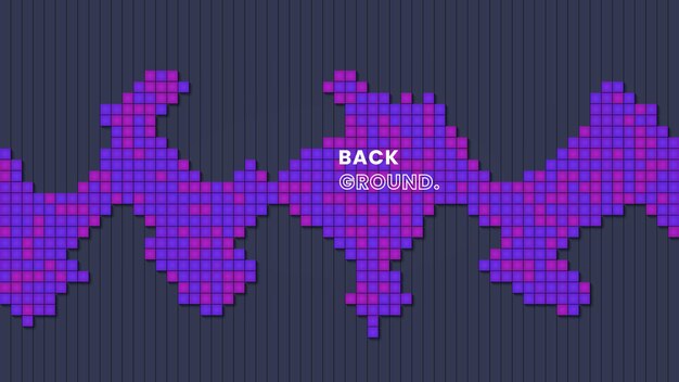 Abstract Purple Pixel Background with Dynamic Pattern