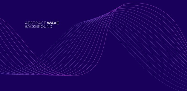 Abstract Purple Wave Background