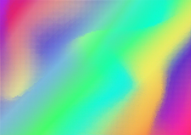 Abstract rainbow gradient dotted background