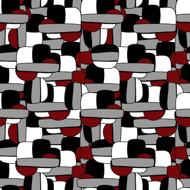 Abstract random shape textile pattern 05