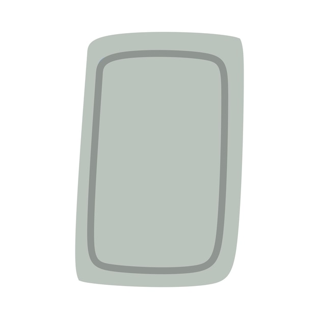 Abstract rectangle shape for text frame background and texture in a organic blob vector illustration