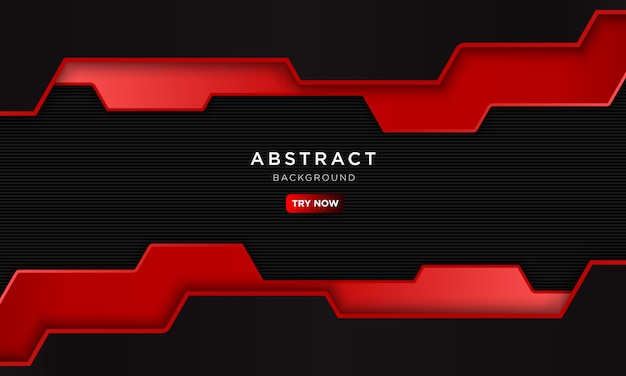 abstract red and black background with modern shape