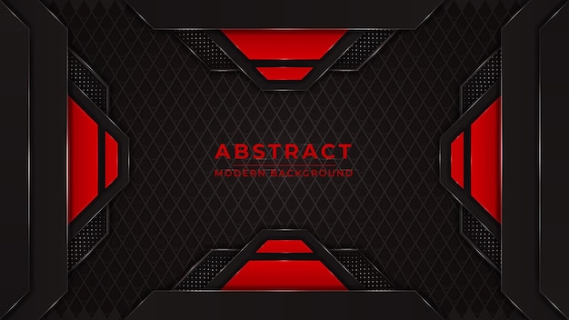 Abstract Red and Black Luxury Background with light dots element background
