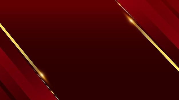 Abstract red and gold gradient geometric papercut background Modern futuristic backgroundbackground