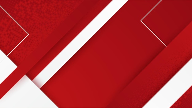 Abstract red and white geometric shapes background Vector abstract graphic design banner pattern presentation background web template