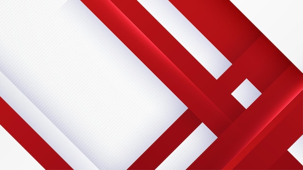 Abstract red and white geometric shapes background Vector abstract graphic design banner pattern presentation background web template