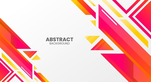 Abstract red gradient geometric shapes background vector illustration