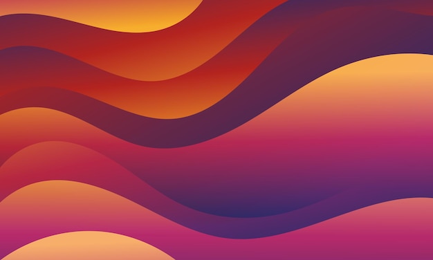 Abstract red orange Background with Wavy Shapessuitable for website flyers posters